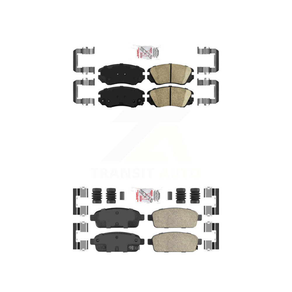 AmeriBRAKES - KNF-100613 - Front and Rear Disc Brake Pad Kits
