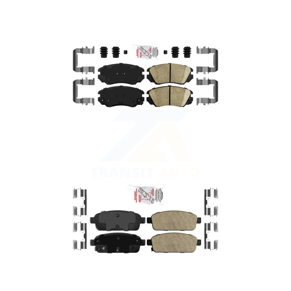 AmeriBRAKES - KNF-100614 - Front and Rear Disc Brake Pad Kits
