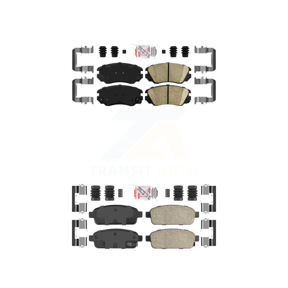 AmeriBRAKES - KNF-100615 - Front and Rear Disc Brake Pad Kits