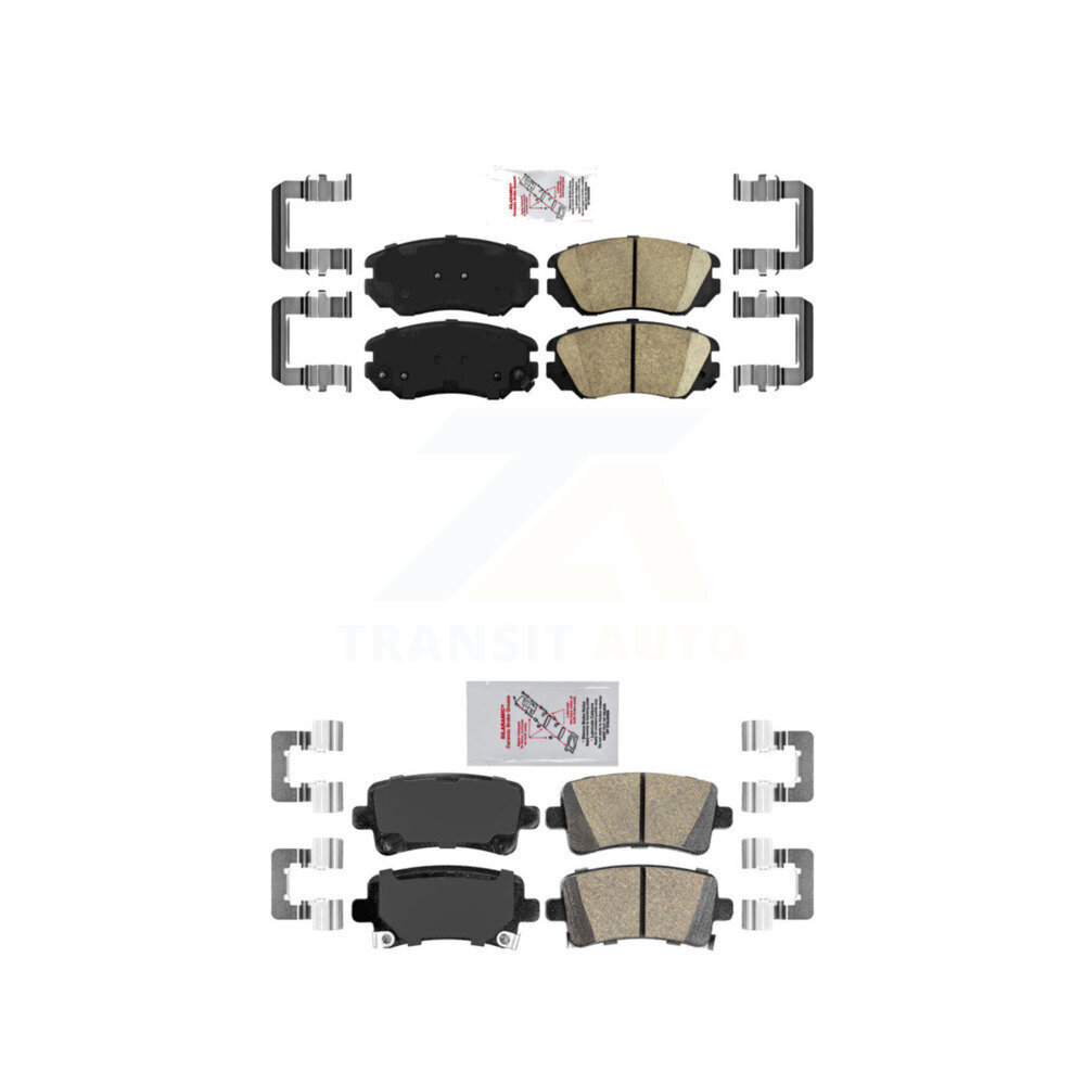 AmeriBRAKES - KNF-100616 - Front and Rear Disc Brake Pad Kits
