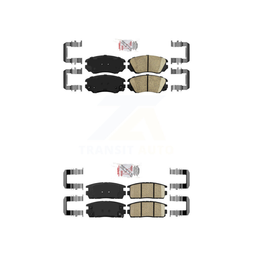 AmeriBRAKES - KNF-100621 - Front and Rear Disc Brake Pad Kits