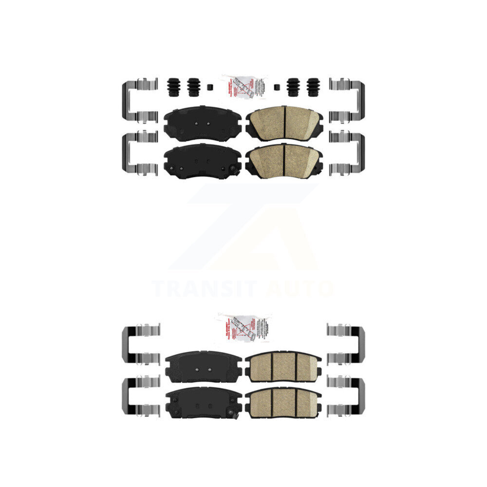 AmeriBRAKES - KNF-100622 - Front and Rear Disc Brake Pad Kits