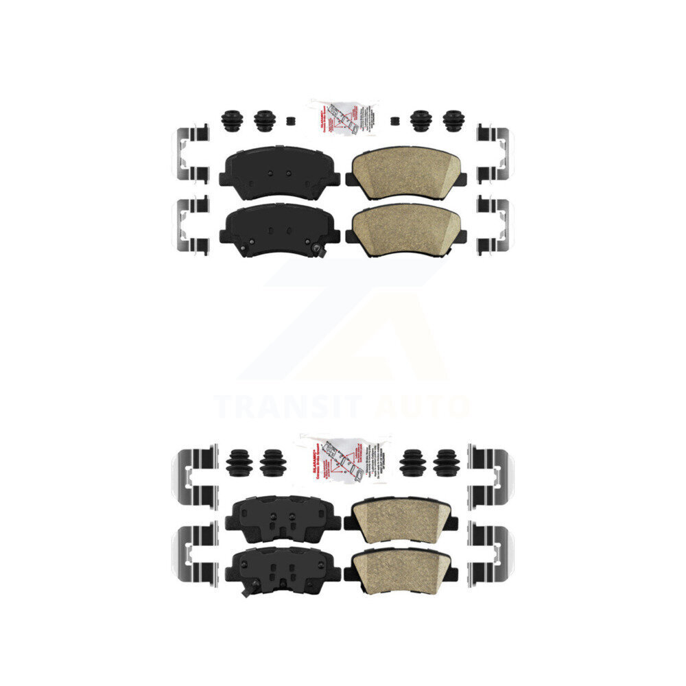 AmeriBRAKES - KNF-100629 - Front and Rear Disc Brake Pad Kits