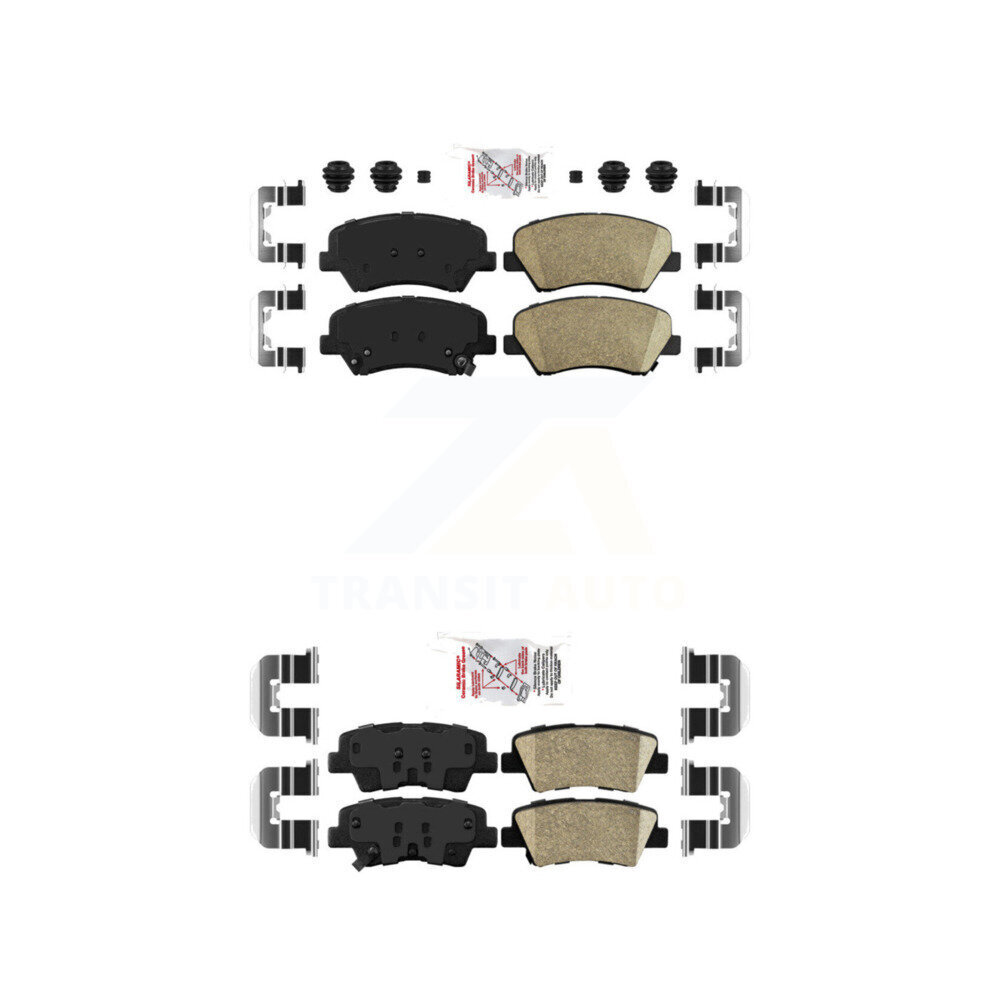 AmeriBRAKES - KNF-100630 - Front and Rear Disc Brake Pad Kits