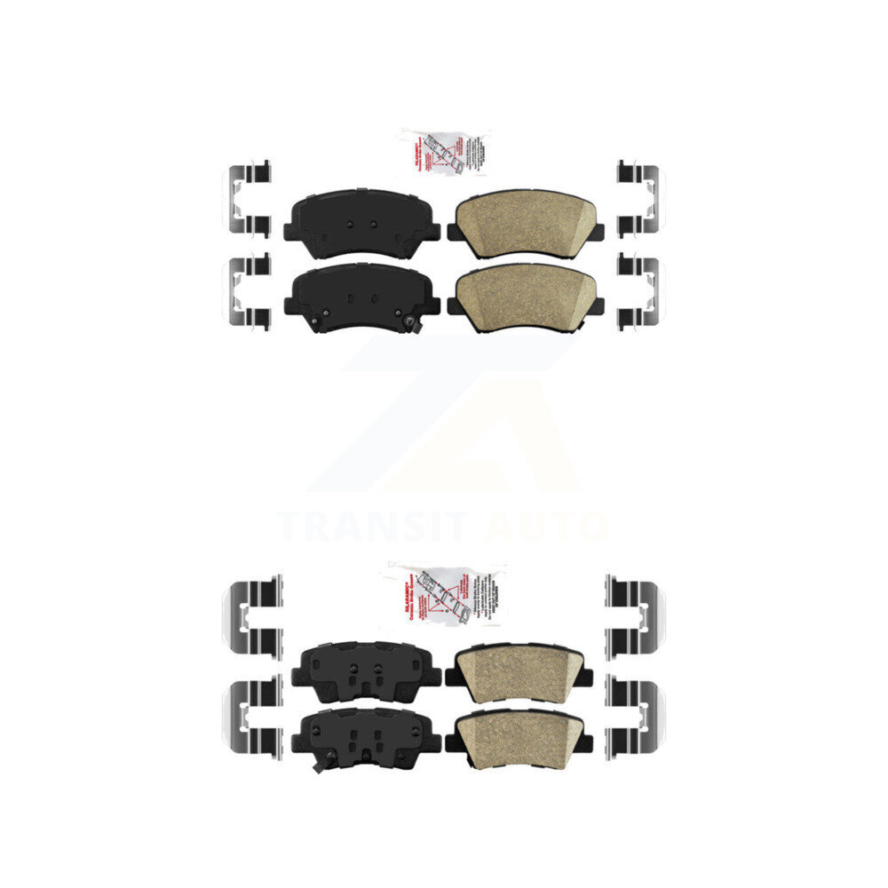 AmeriBRAKES - KNF-100632 - Front and Rear Disc Brake Pad Kits
