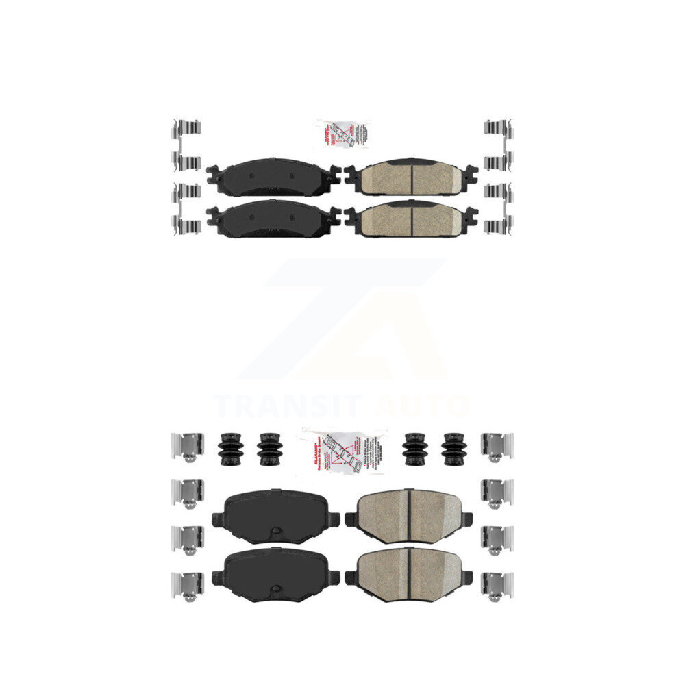 AmeriBRAKES - KNF-100636 - Front and Rear Disc Brake Pad Kits