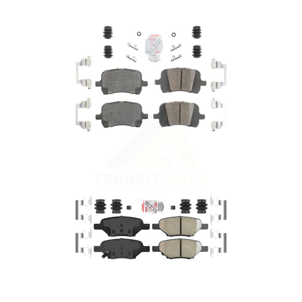 AmeriBRAKES - KNF-100638 - Front and Rear Disc Brake Pad Kits