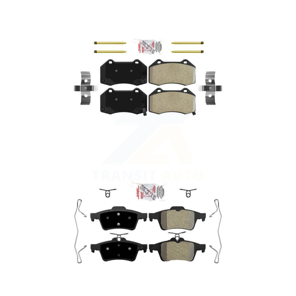 AmeriBRAKES - KNF-100642 - Front and Rear Disc Brake Pad Kits