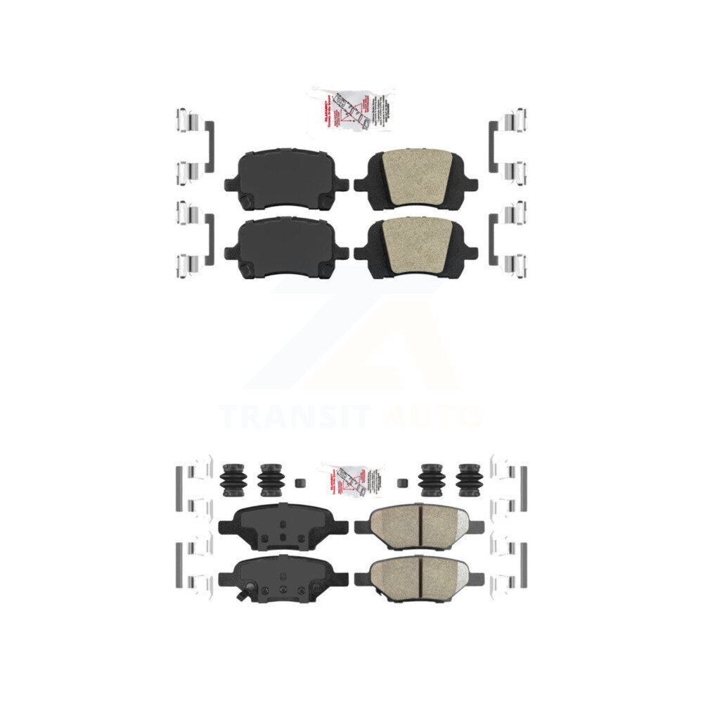 AmeriBRAKES - KNF-100643 - Front and Rear Disc Brake Pad Kits