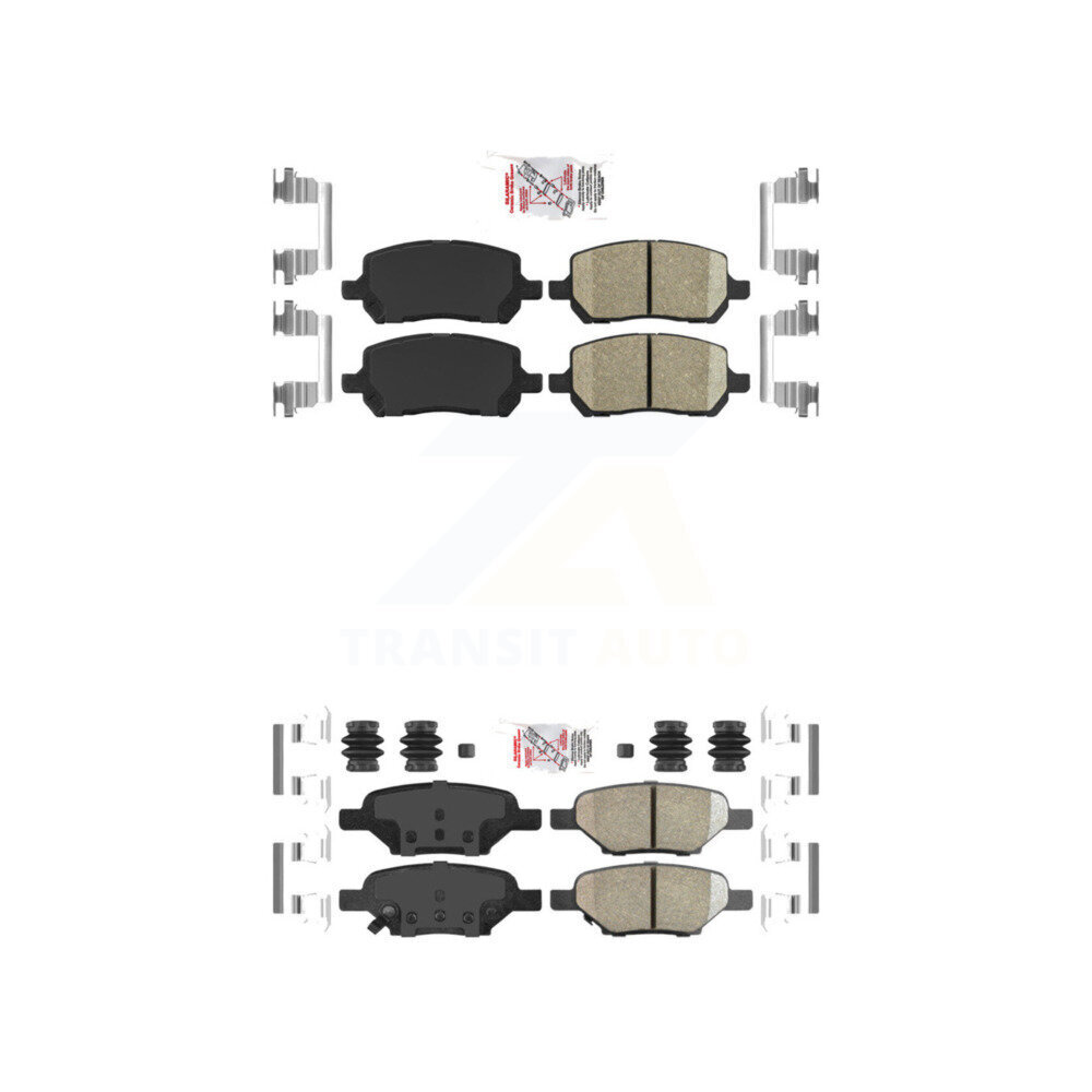 AmeriBRAKES - KNF-100645 - Front and Rear Disc Brake Pad Kits