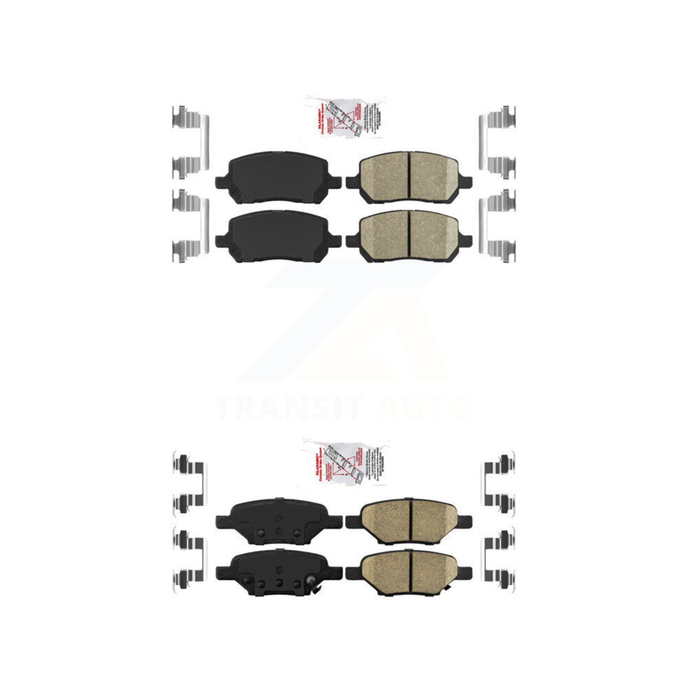 AmeriBRAKES - KNF-100646 - Front and Rear Disc Brake Pad Kits