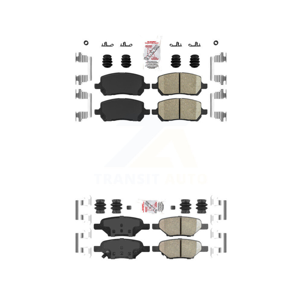 AmeriBRAKES - KNF-100647 - Front and Rear Disc Brake Pad Kits