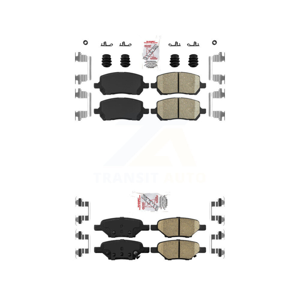 AmeriBRAKES - KNF-100648 - Front and Rear Disc Brake Pad Kits