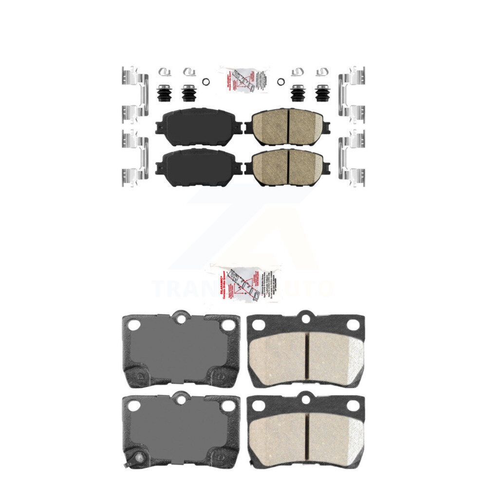 AmeriBRAKES - KNF-100649 - Front and Rear Disc Brake Pad Kits