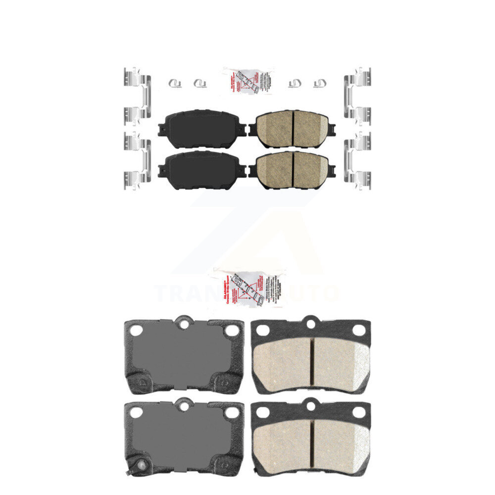 AmeriBRAKES - KNF-100650 - Front and Rear Disc Brake Pad Kits