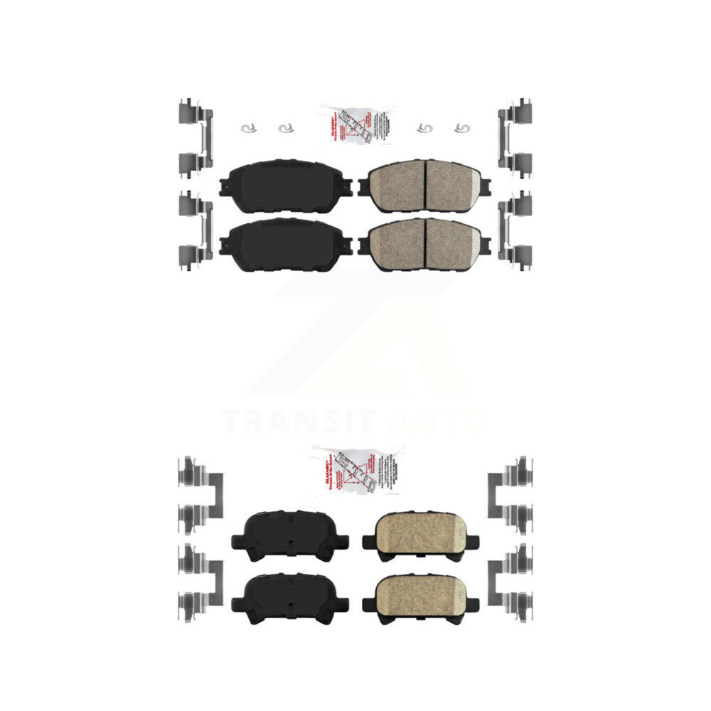AmeriBRAKES - KNF-100656 - Front and Rear Disc Brake Pad Kits