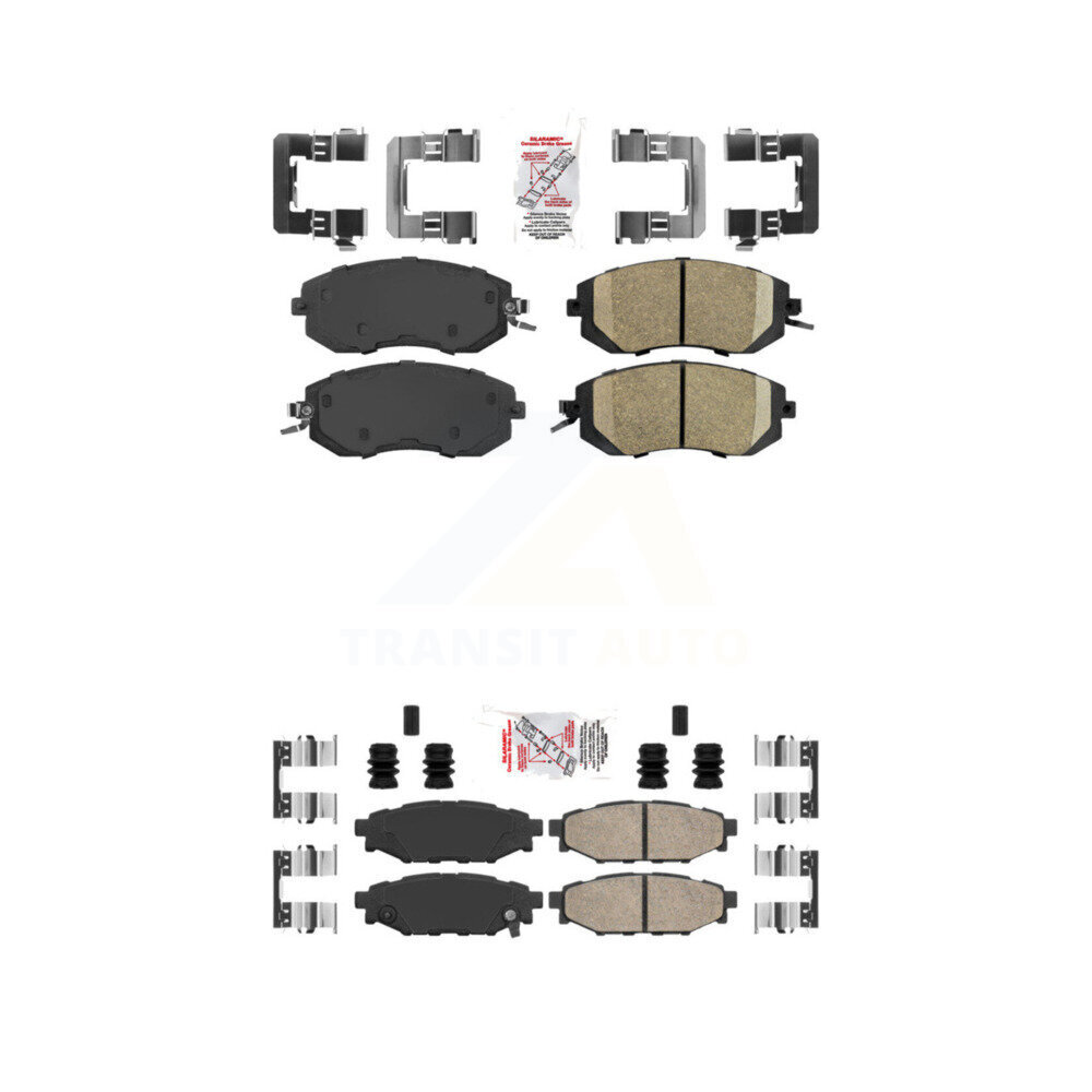 AmeriBRAKES - KNF-100659 - Front and Rear Disc Brake Pad Kits