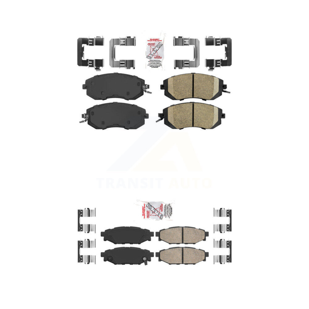 AmeriBRAKES - KNF-100660 - Front and Rear Disc Brake Pad Kits