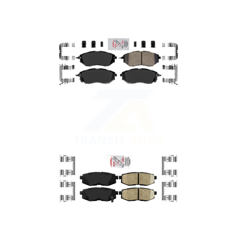 AmeriBRAKES - KNF-100661 - Front and Rear Disc Brake Pad Kits