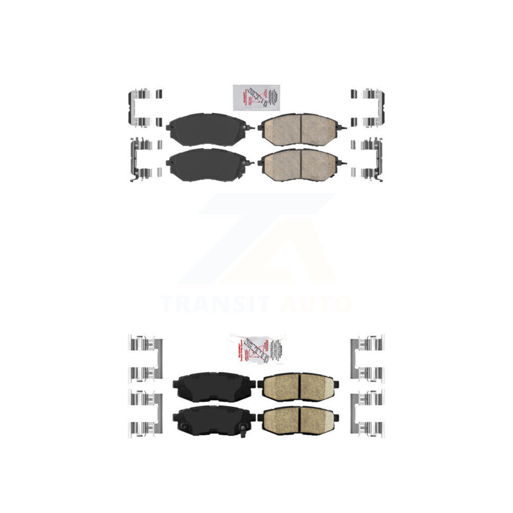 AmeriBRAKES - KNF-100662 - Front and Rear Disc Brake Pad Kits