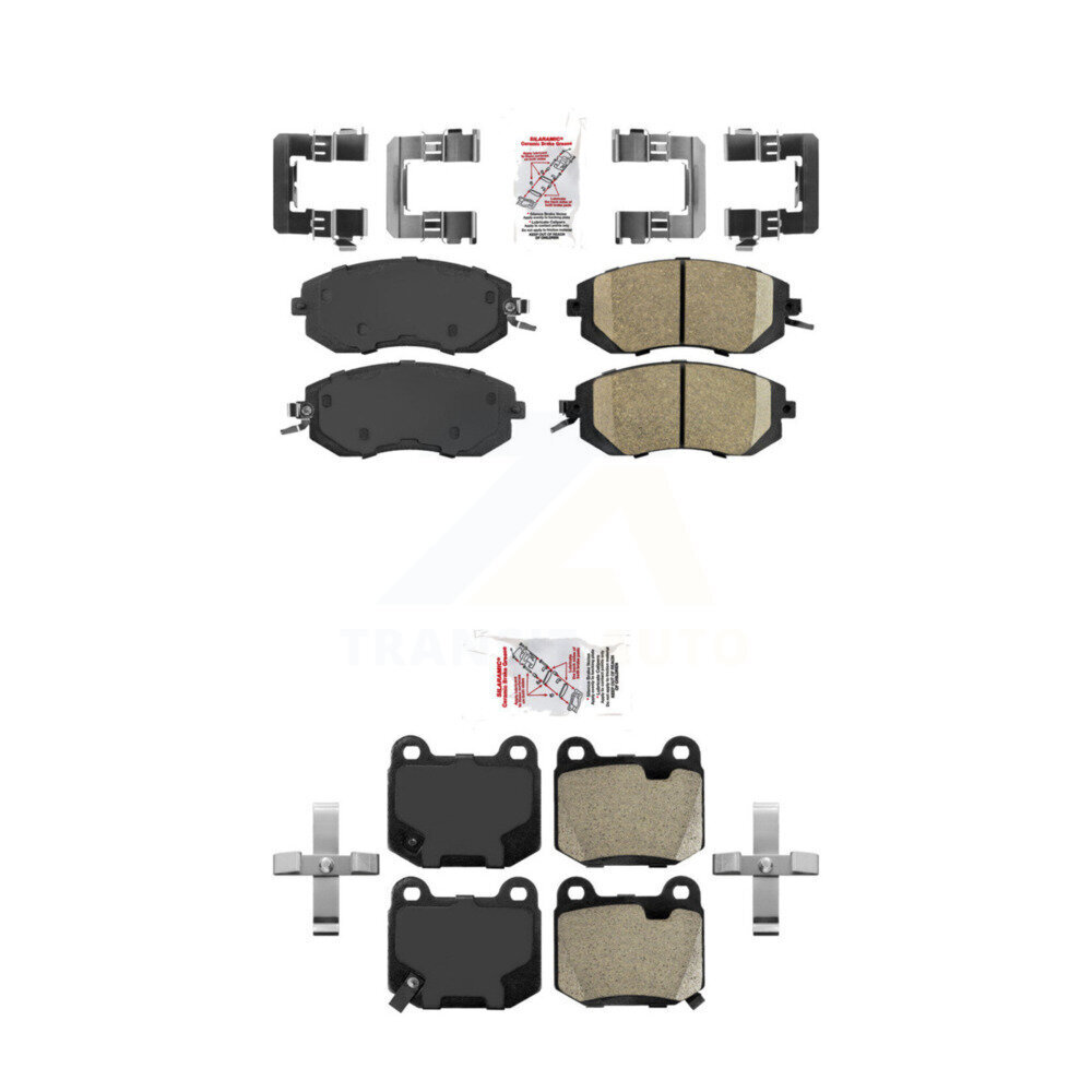 AmeriBRAKES - KNF-100665 - Front and Rear Disc Brake Pad Kits
