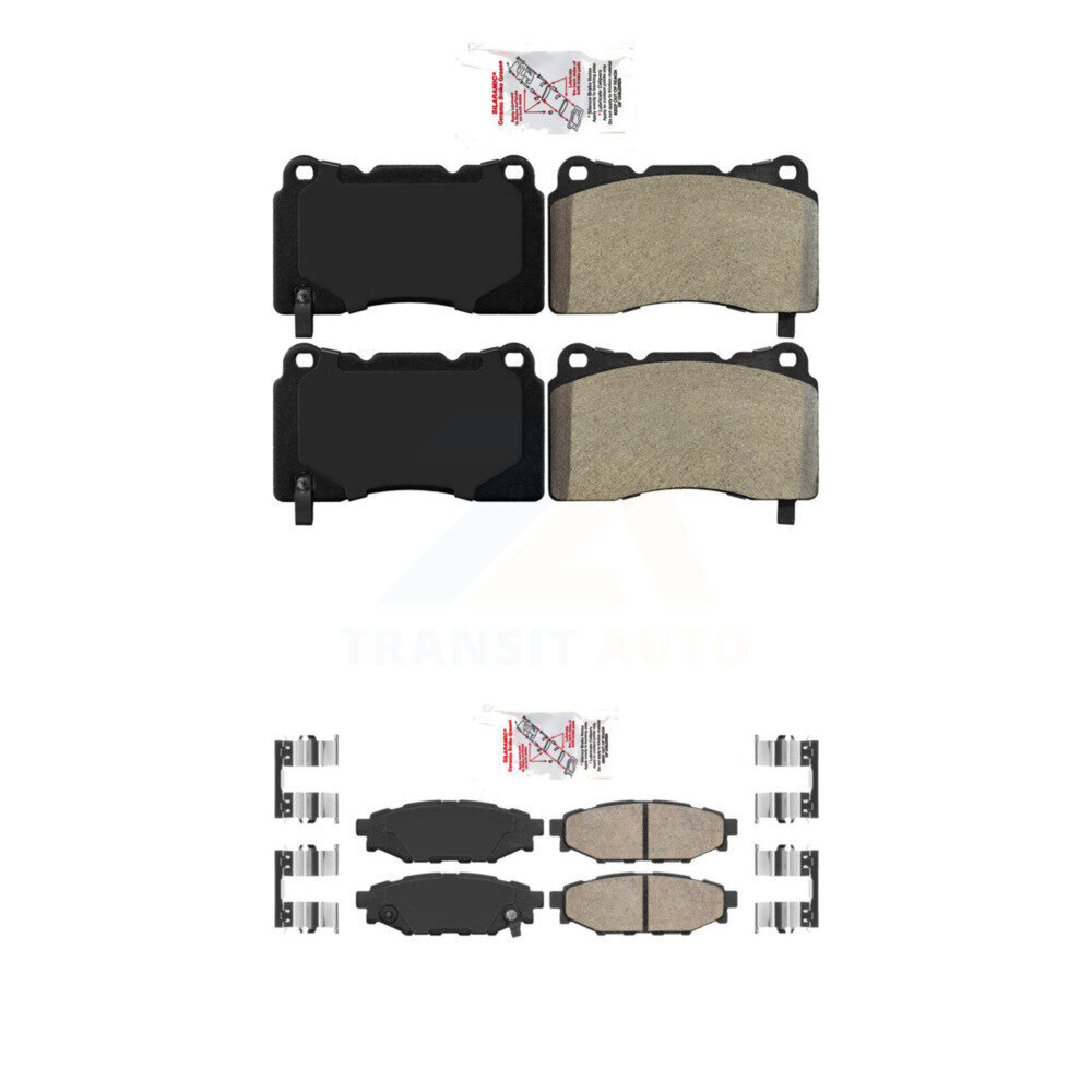 AmeriBRAKES - KNF-100668 - Front and Rear Disc Brake Pad Kits