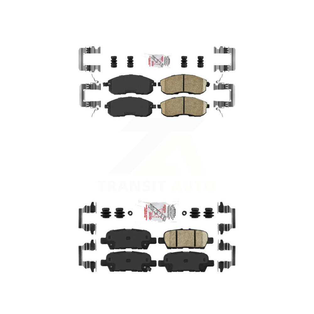 AmeriBRAKES - KNF-100700 - Front and Rear Disc Brake Pad Kits