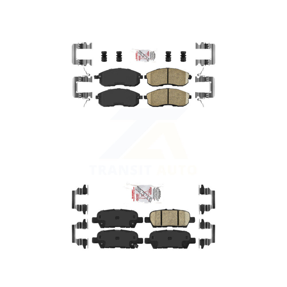 AmeriBRAKES - KNF-100701 - Front and Rear Disc Brake Pad Kits