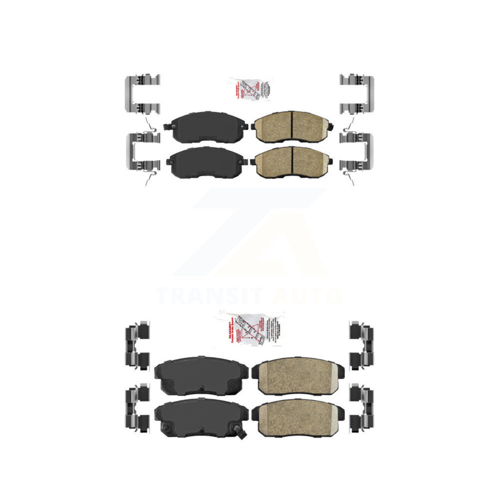 AmeriBRAKES - KNF-100702 - Front and Rear Disc Brake Pad Kits