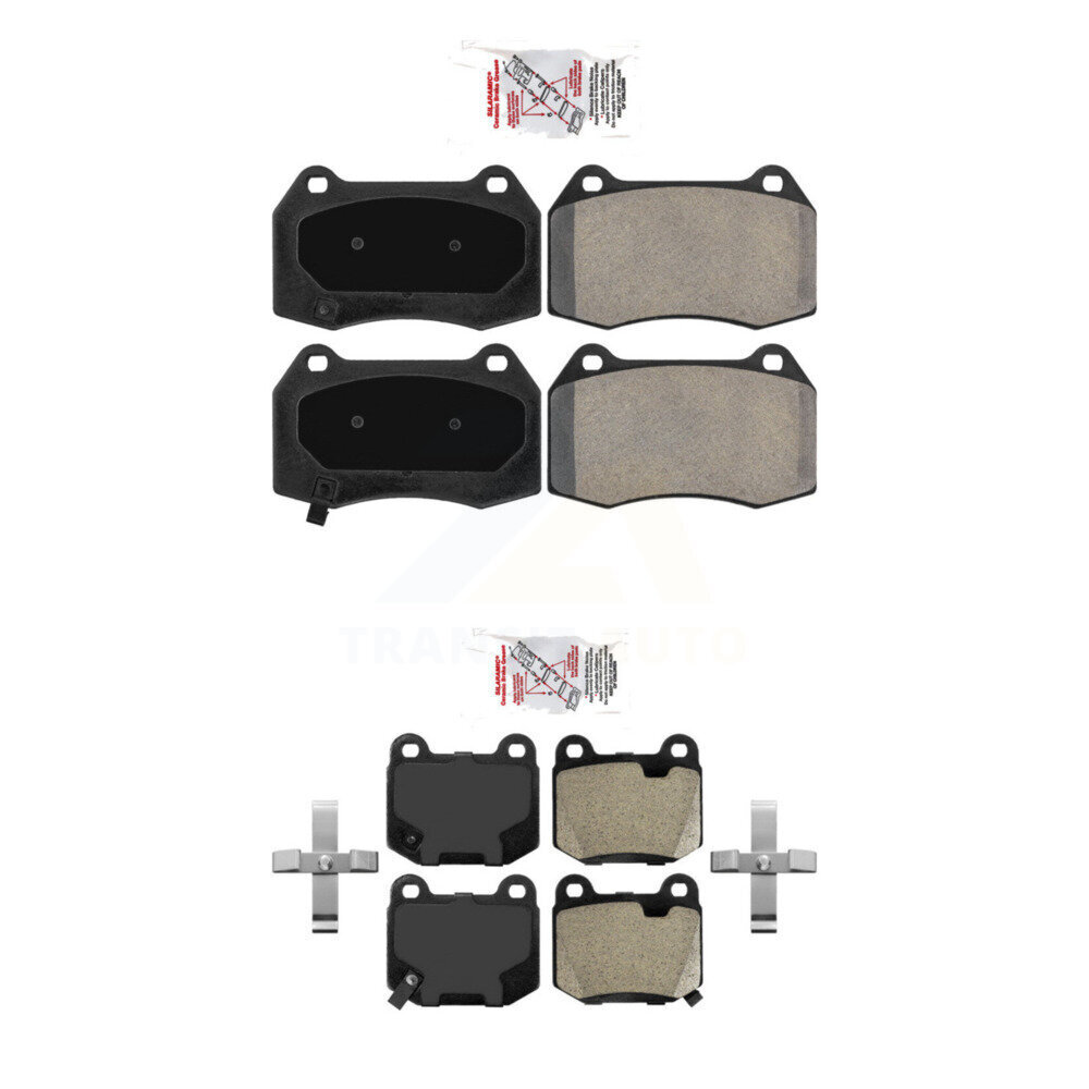 AmeriBRAKES - KNF-100705 - Front and Rear Disc Brake Pad Kits