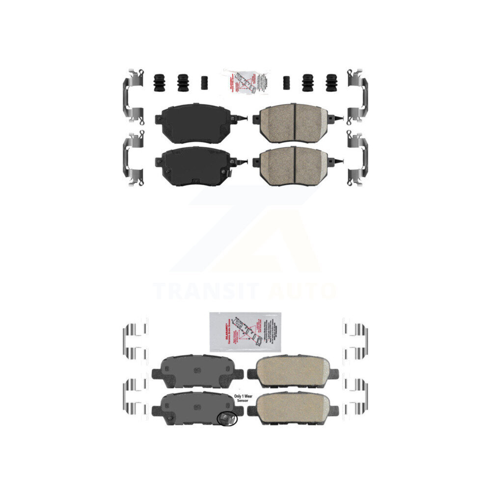 AmeriBRAKES - KNF-100710 - Front and Rear Disc Brake Pad Kits