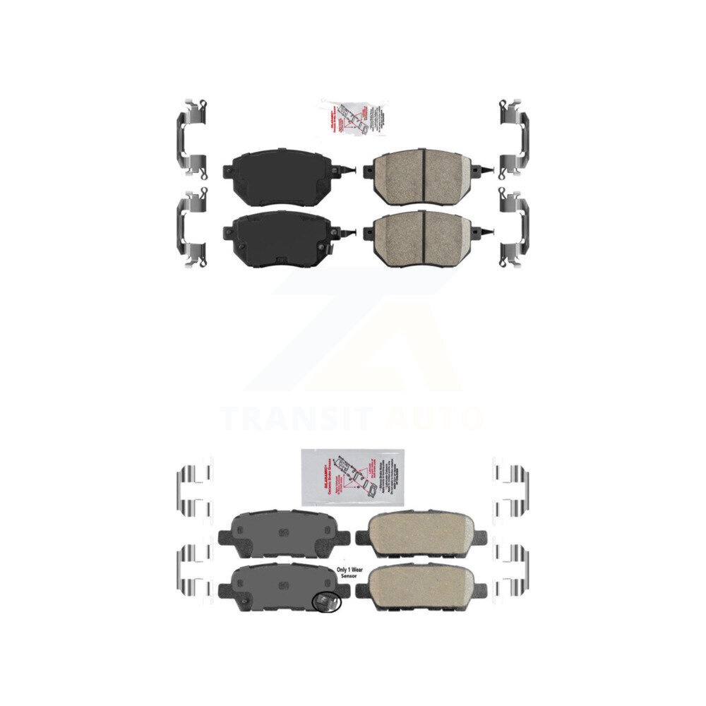 AmeriBRAKES - KNF-100712 - Front and Rear Disc Brake Pad Kits