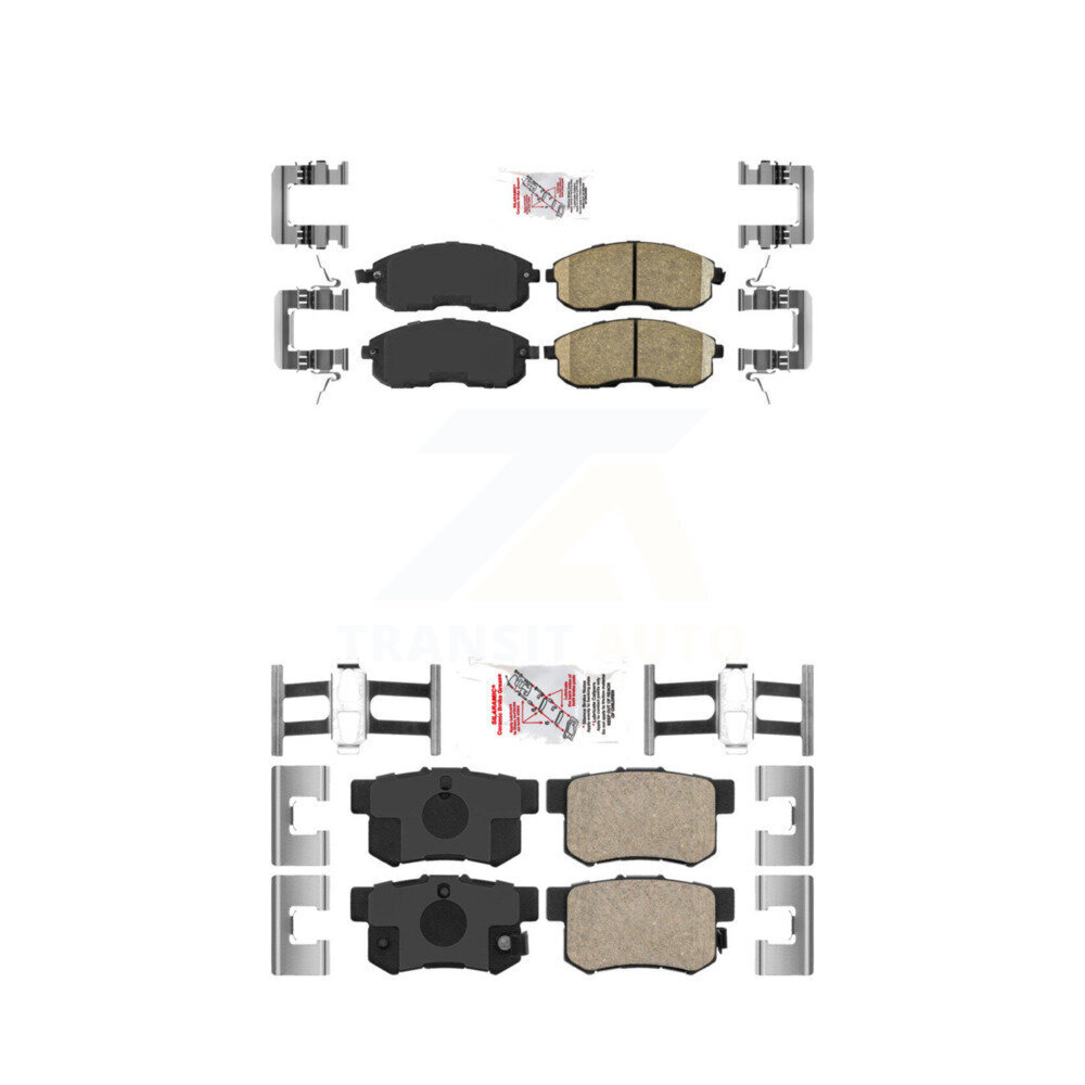 AmeriBRAKES - KNF-100714 - Front and Rear Disc Brake Pad Kits