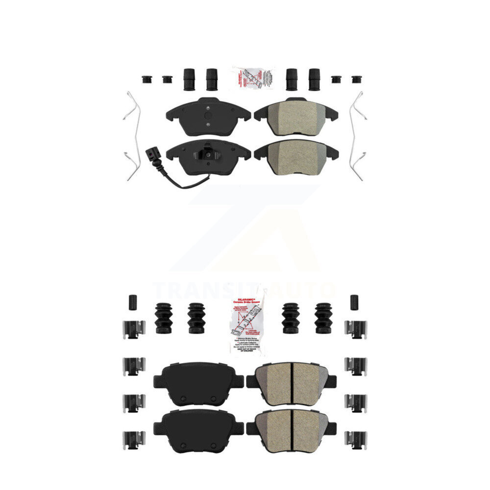 AmeriBRAKES - KNF-100724 - Front and Rear Disc Brake Pad Kits