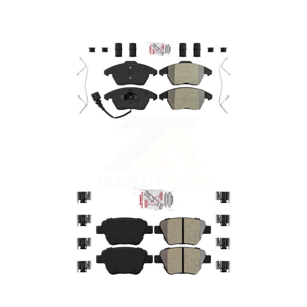 AmeriBRAKES - KNF-100725 - Front and Rear Disc Brake Pad Kits