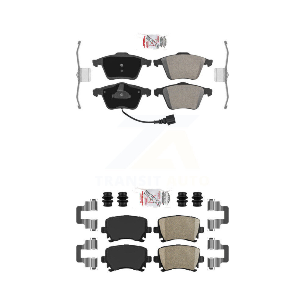 AmeriBRAKES - KNF-100726 - Front and Rear Disc Brake Pad Kits