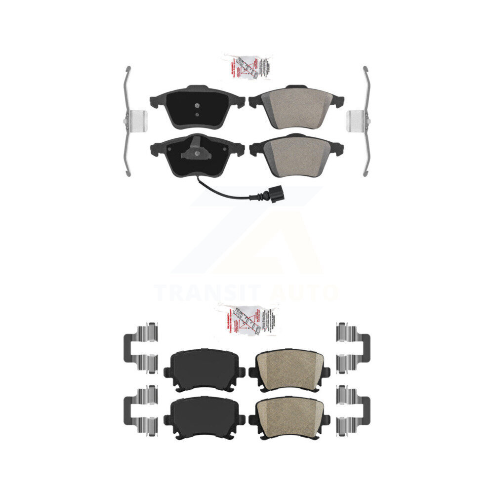 AmeriBRAKES - KNF-100727 - Front and Rear Disc Brake Pad Kits