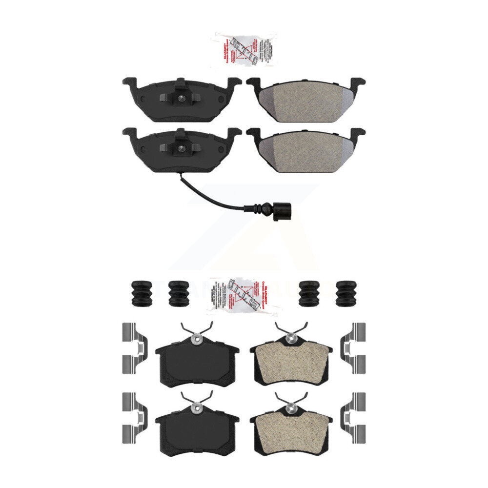 AmeriBRAKES - KNF-100730 - Front and Rear Disc Brake Pad Kits