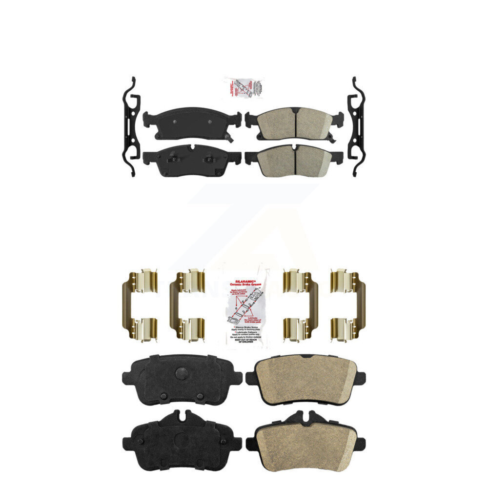AmeriBRAKES - KNF-100737 - Front and Rear Disc Brake Pad Kits