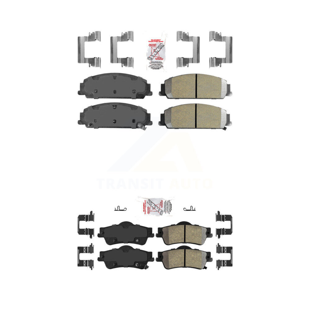 AmeriBRAKES - KNF-100743 - Front and Rear Disc Brake Pad Kits