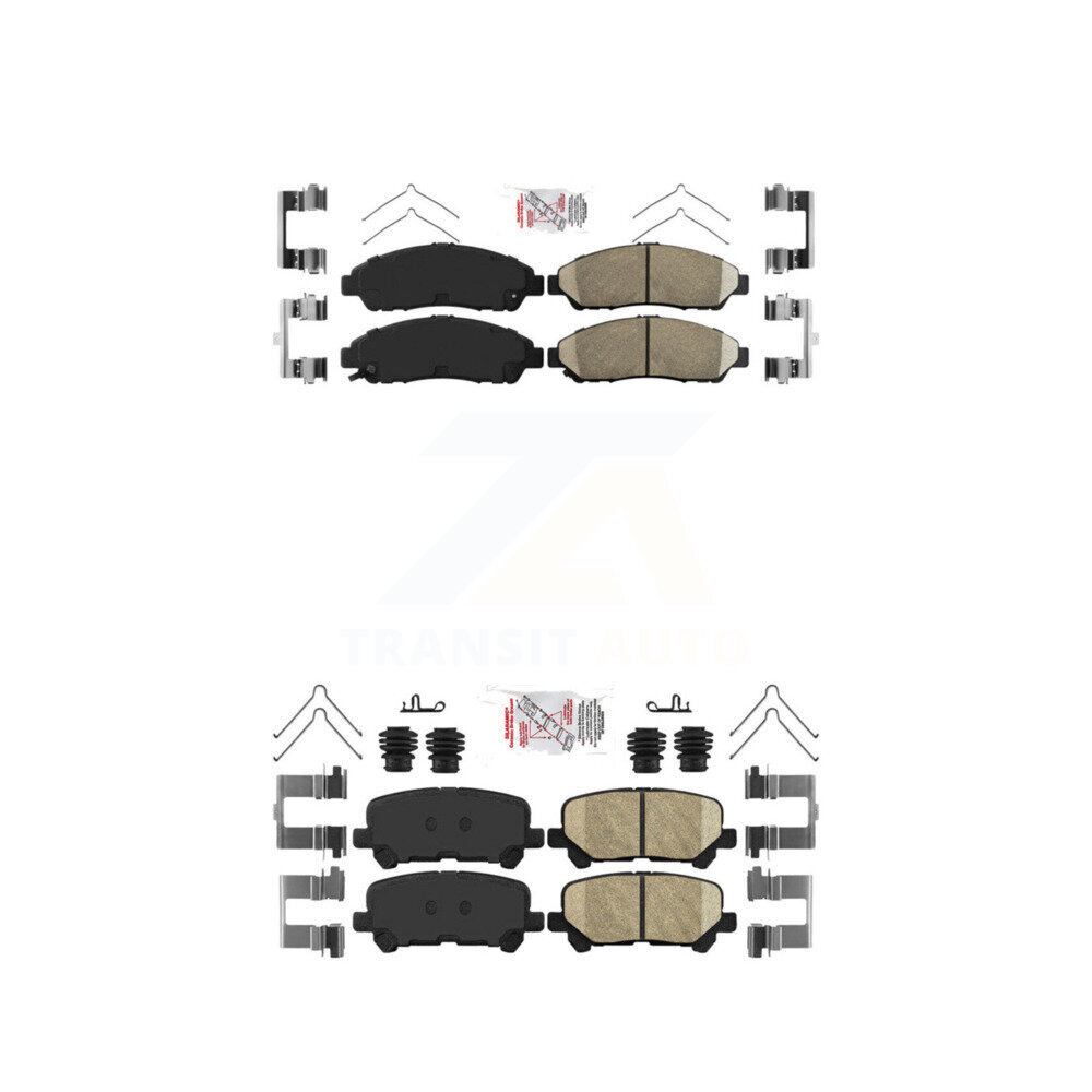 AmeriBRAKES - KNF-100752 - Front and Rear Disc Brake Pad Kits