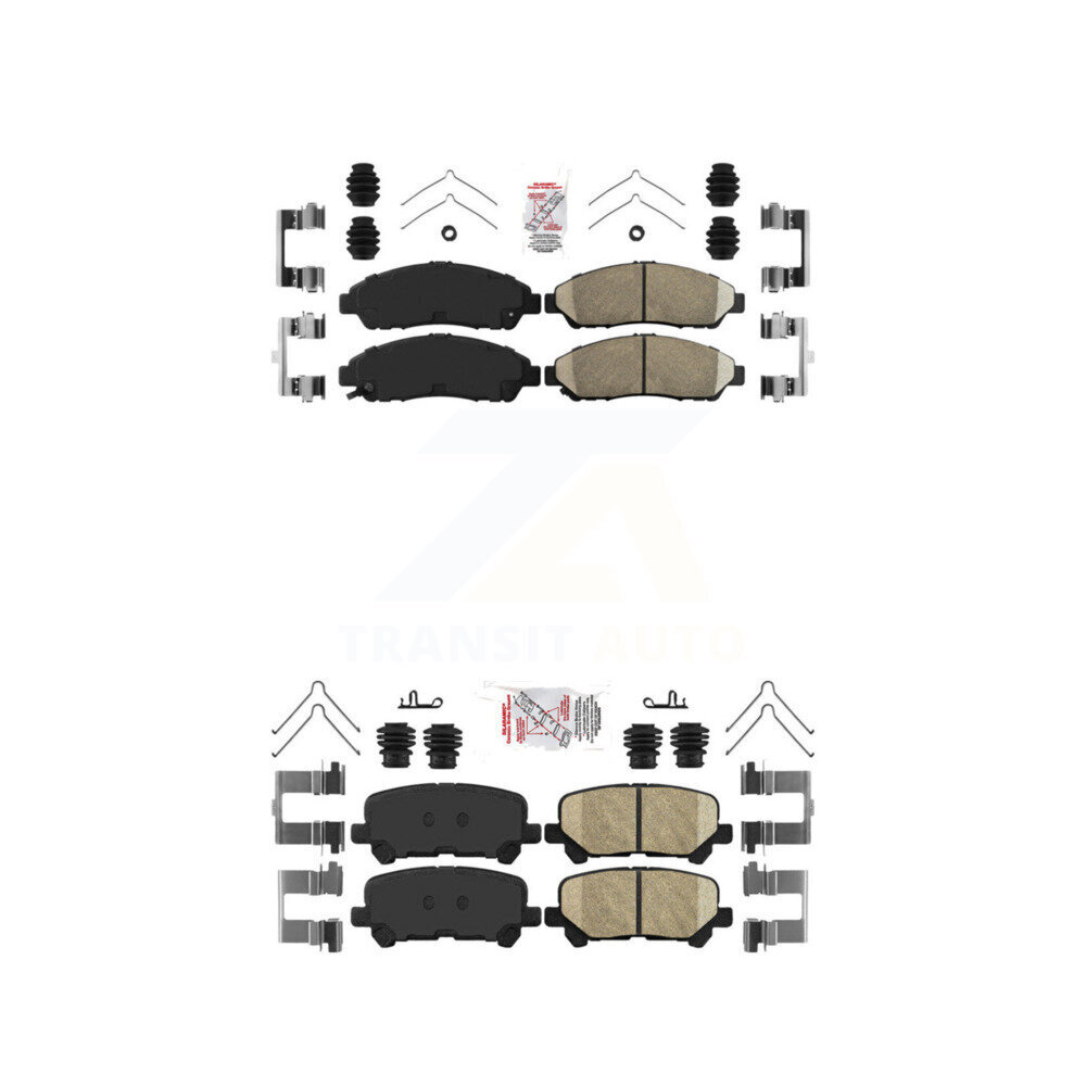 AmeriBRAKES - KNF-100754 - Front and Rear Disc Brake Pad Kits