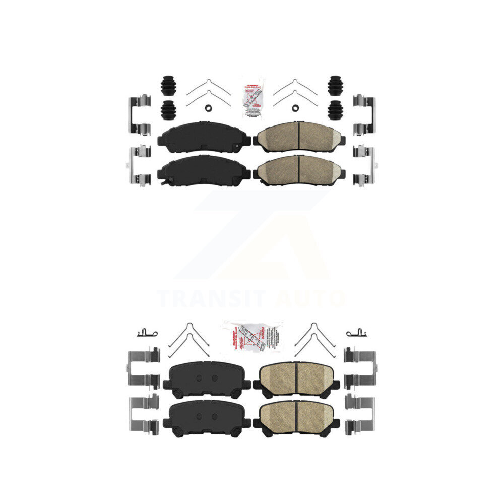 AmeriBRAKES - KNF-100755 - Front and Rear Disc Brake Pad Kits
