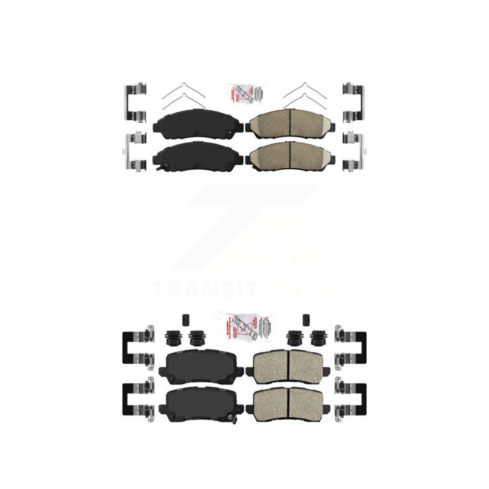 AmeriBRAKES - KNF-100756 - Front and Rear Disc Brake Pad Kits
