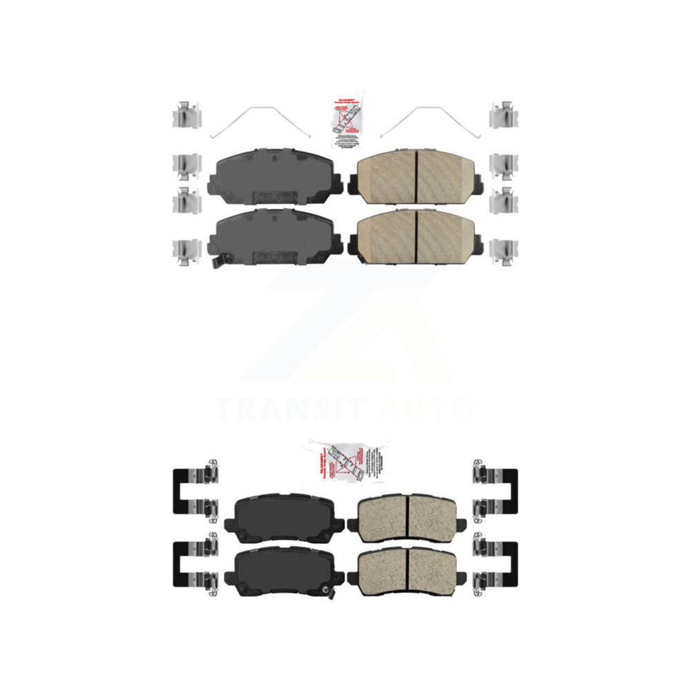 AmeriBRAKES - KNF-100759 - Front and Rear Disc Brake Pad Kits