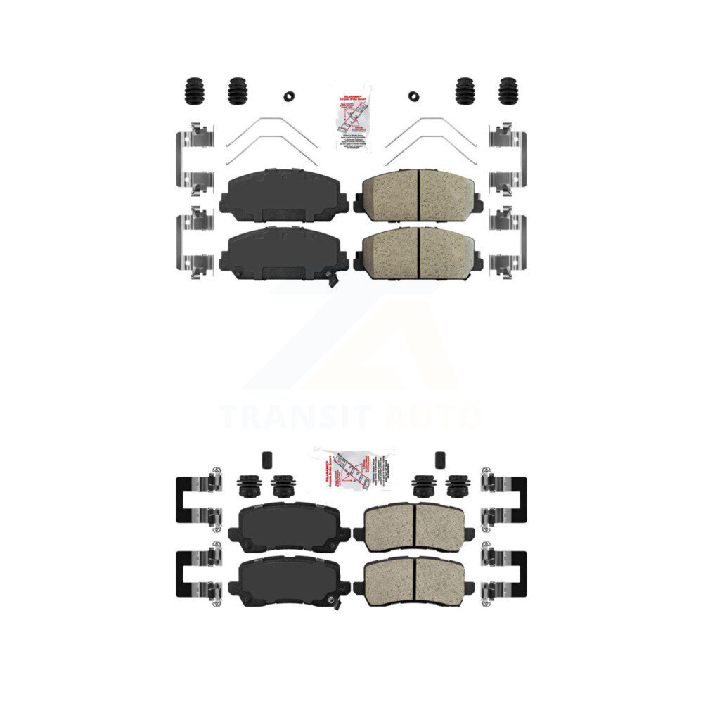 AmeriBRAKES - KNF-100760 - Front and Rear Disc Brake Pad Kits