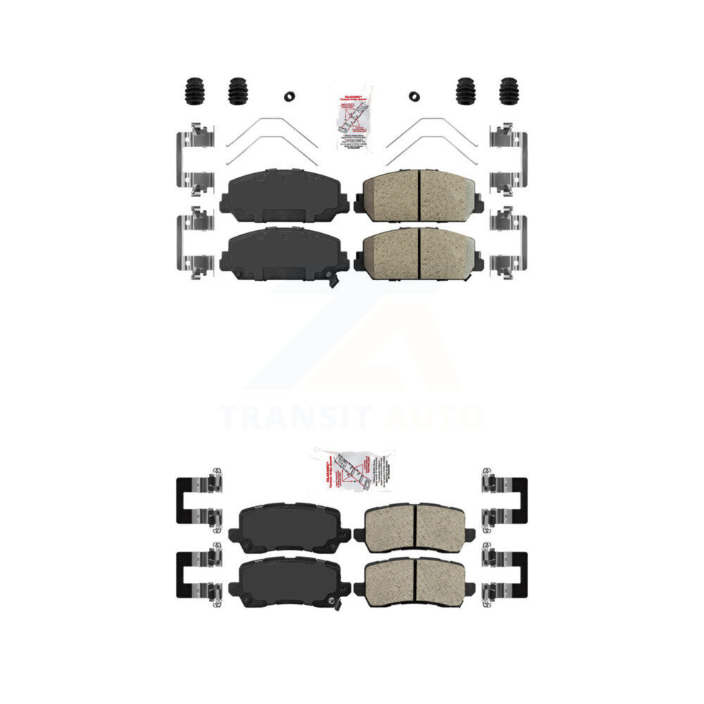 AmeriBRAKES - KNF-100761 - Front and Rear Disc Brake Pad Kits
