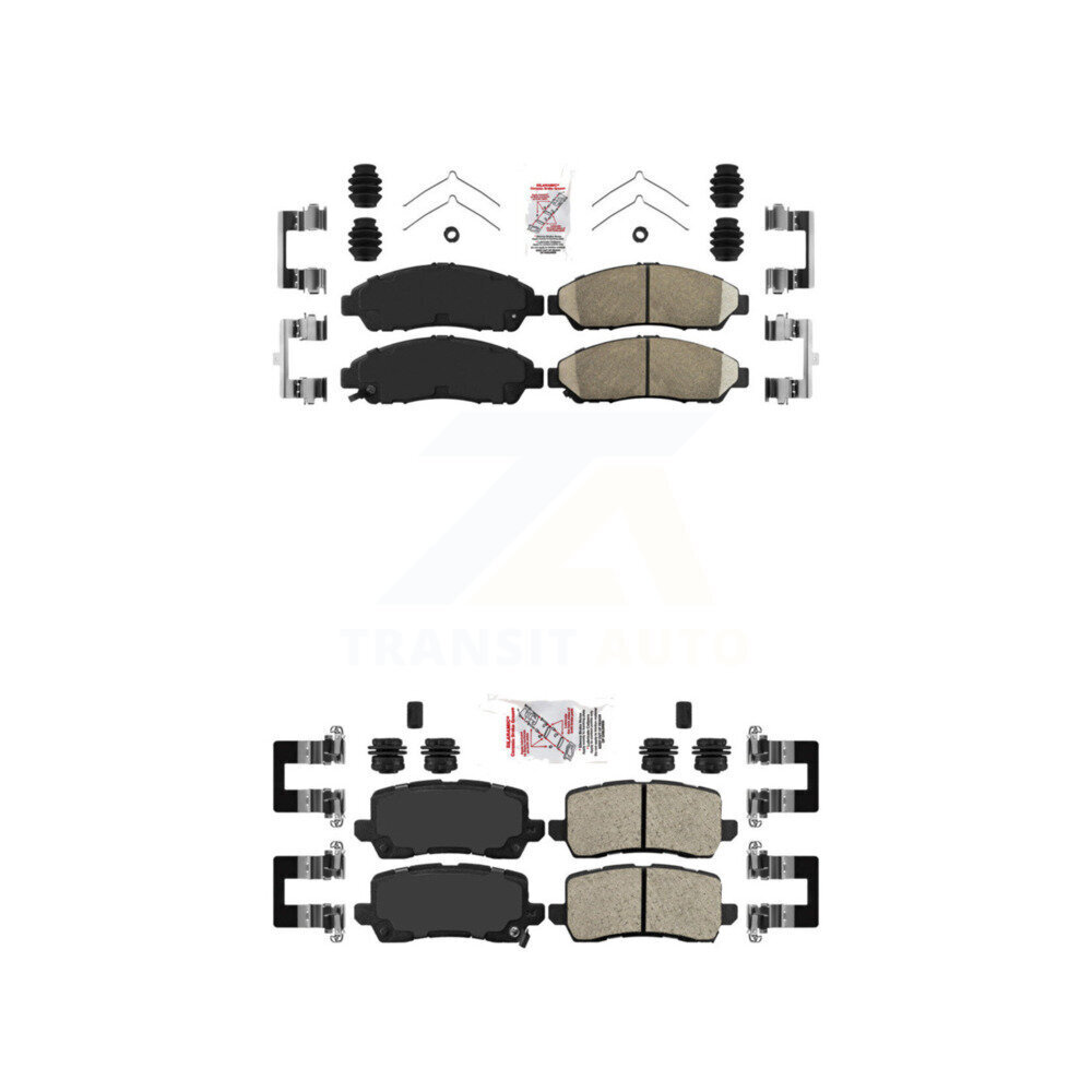 AmeriBRAKES - KNF-100762 - Front and Rear Disc Brake Pad Kits