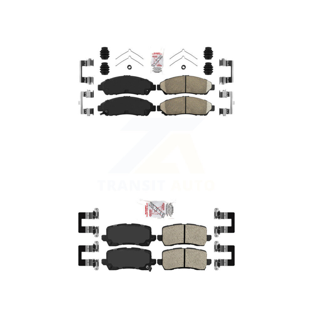 AmeriBRAKES - KNF-100763 - Front and Rear Disc Brake Pad Kits