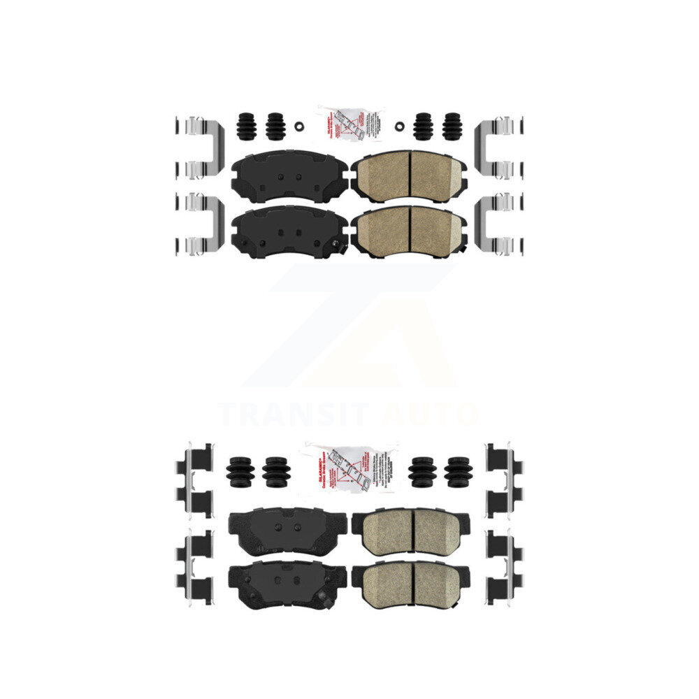 AmeriBRAKES - KNF-100764 - Front and Rear Disc Brake Pad Kits